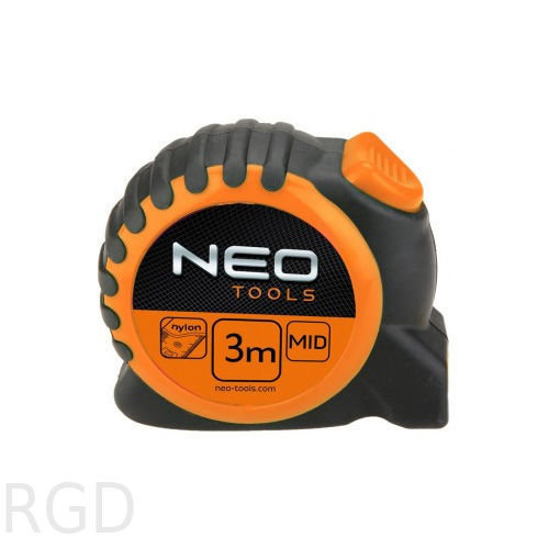 Рулетка Neo 67-163 3м/16мм с фиксатором selflock фото 1 — Геодетика